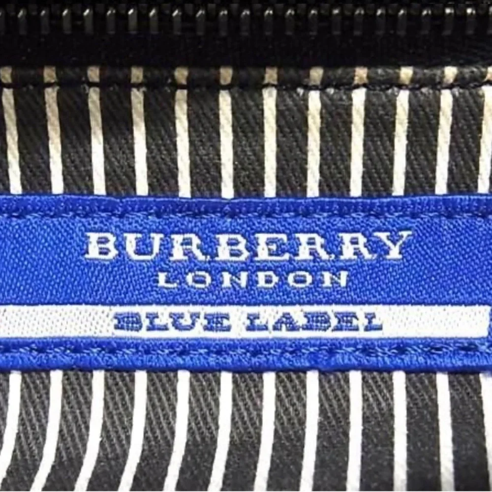 Authentic Burberry Blue Label Logo Drawstring Tote Bag